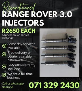 Range Rover 3.0 Injectors For Sale With Warranty Included