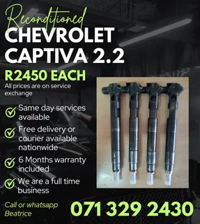 Chevrolet Captiva 2.2 Injectors For Sale With Warranty