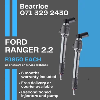 Ford Ranger 2.2 Injectors For Sale With Warranty Included In
