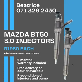 Mazda Bt50 3.0 Injectors For Sale With Warranty