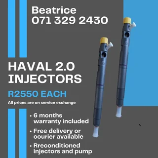 Haval 2.0 Injectors For Sale With Warranty Included