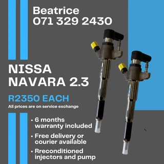 Nissan Navara 2.3 Injectors For Sale With Warranty Included