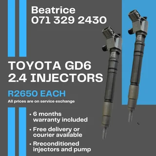 Toyota Gd6 2.4 Injectors For Sale With Warranty