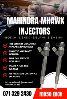 Mahindra Mhawk Injectors For Sale With Warranty Included