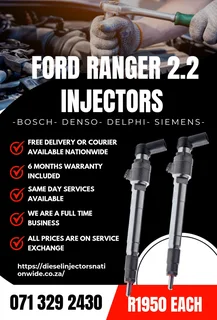 Ford Ranger 2.2 Injectors For Sale With Warranty