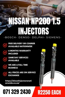 Nissan Np200 1.5 Injectors For Sale With Warranty Included