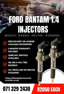 Ford Bantam 1.4 Injectors For Sale With Warranty