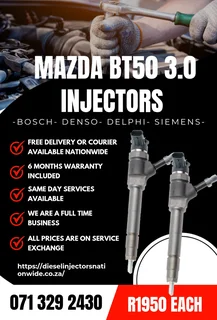 Mazda Bt50 3.0 Injectors For Sale With Warranty Included