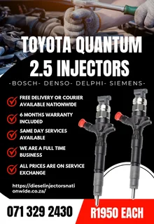 Toyota Quantum 2.5 Injectors For Sale With
