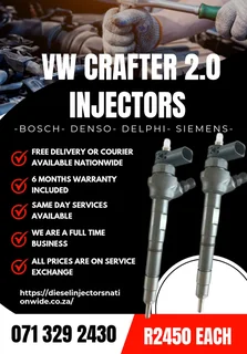 Vw Crafter 2.0 Injectors For Sale With Warranty Included