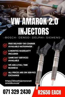 Vw Amarok 2.0 Injectors For Sale With Warranty Included