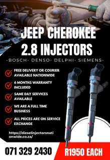 Jeep Cherokee 2.8 Injectors For Sale With Warranty