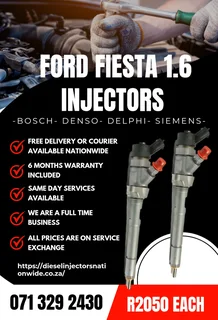 Ford Fiesta 1.6 Injectors For Sale With Warranty