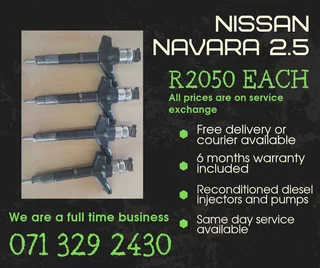 Nissan Navara 2.5 Injectors For Sale With Warranty Included