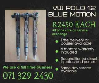 Vw Polo 1.2 Blue Motion Injectors For Sale With Warranty