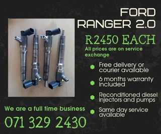 Ford Ranger 2.0 Injectors For Sale With Warranty Included