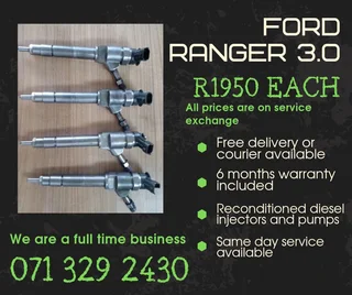 Ford Ranger 3.0 Injectors For Sale With Warranty Included