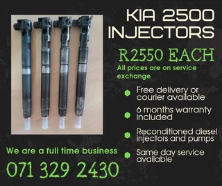 Kia 2500 Injectors For Sale With Warranty Included