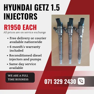 Hyundai Getz 1.5 Injectors For Sale With Warranty
