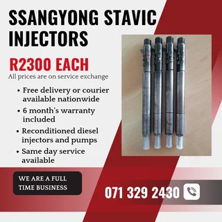Ssangyong Stavic Injectors For Sale With Warranty Included