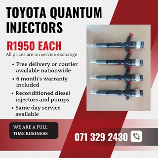 Toyota Quantum 2.5 Injectors For Sale With Warranty Included