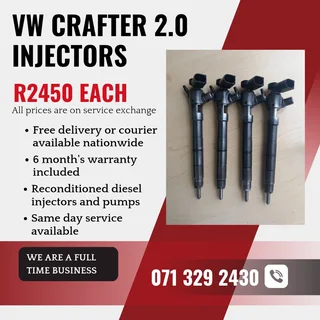 Vw Crafter 2.0 Injectors For Sale With Warranty Included