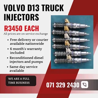 Volvo D13 Truck Injectors For Sale With Warranty Included