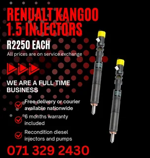 Renualt Kangoo 1.5 Injectors For Sale With Warranty Included