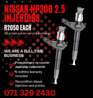 Nissan Np300 2.5 Injectors For Sale With Warranty