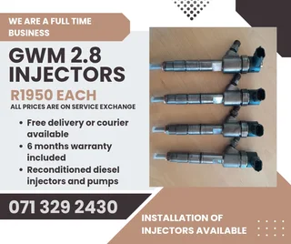 Gwm 2.8 Injectors For Sale With Warranty Included