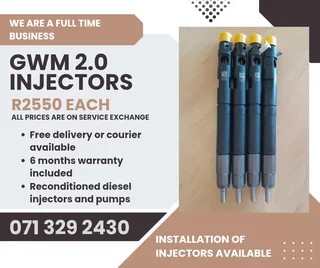 Gwm 2.0 Injectors For Sale With Warranty