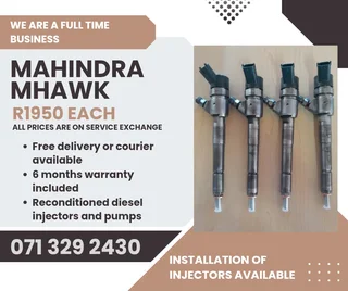 Mahindra Mhawk Injectors For Sale With Warranty Included