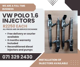 Vw Polo 1.6 Injectors For Sale With Warranty