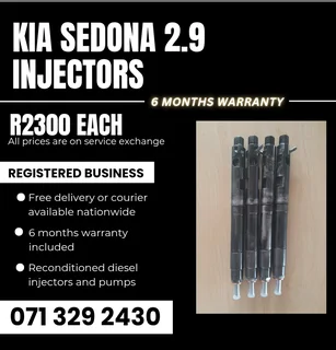 Kia Sedona 2.9 Injectors For Sale With