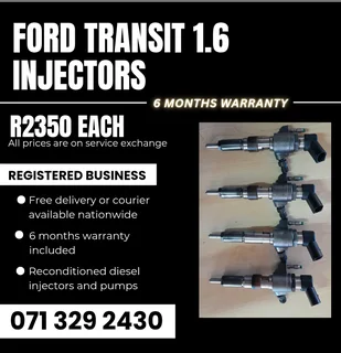 Ford Transit 1.6 Injectors For Sale With Warranty Included