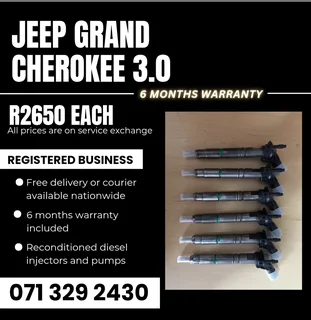 Jeep Grand Cherokee 3.0 Injectors For Sale With Warranty