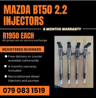 Mazda Bt50 2.2 Injectors For Sale With Warranty