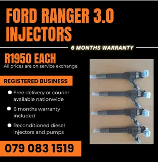 Ford Ranger 3.0 Injectors For Sale With Warranty