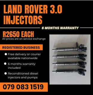 Land Rover 3.0 Injectors For Sale With Warranty