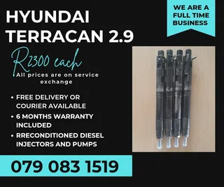 Hyundai Terracan 2.9 Injectors For Sale With Warranty