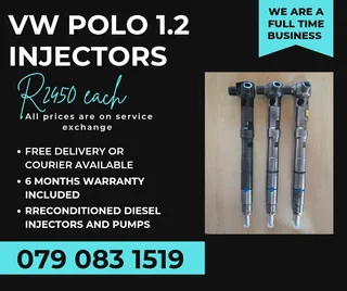 Vw Polo 1.2 Blue Motion Injectors For Sale With Warranty