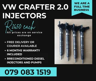 Vw Crafter 2.0 Injectors For Sale With Warranty