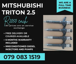 Mitshubishi Triton 2.5 Injectors For Sale With Warranty Included