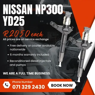 Nissan Np300 Yd25 Injectors For Sale With Warranty
