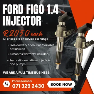 Ford Figo 1.4 Injectors For Sale With Warranty