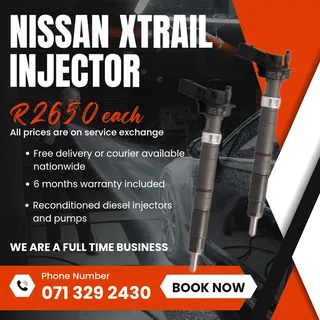 Nissan Xtrail Injectors For Sale With Warranty