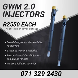 Gwm 2.0 Injectors For Sale With Warranty Included