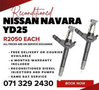 Nissan Navara 2.5 Injectors For Sale With Warranty