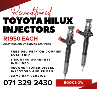 Toyota Hilux Injectors For Sale With Warranty