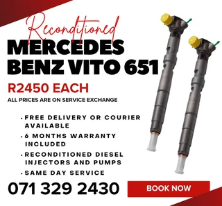 Mercedes Benz Vito 651 Injectors For Sale With Warranty